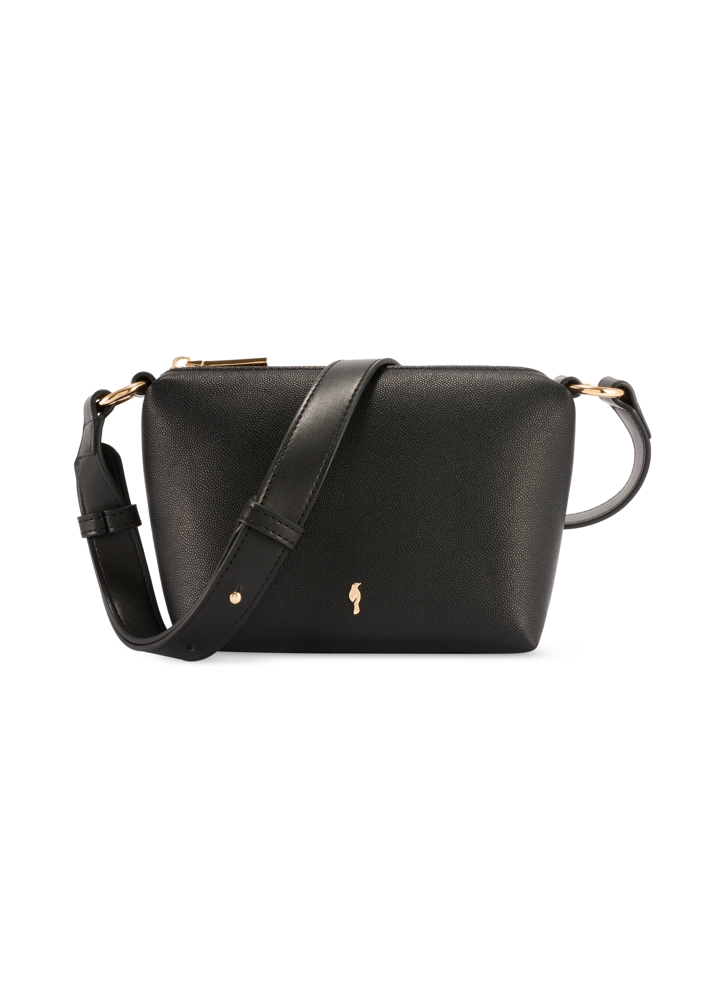 Small black unpadded handbag for women TOREC-0882-99(W26)