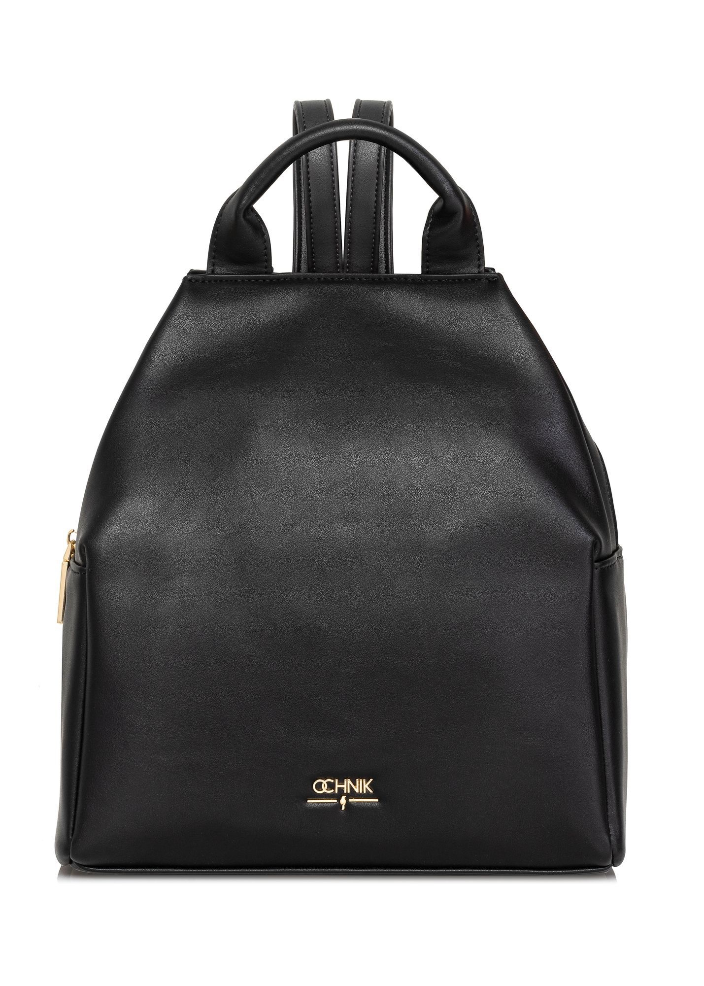 Black women's backpack made of imitation leather TOREC-0923-99(W26)
