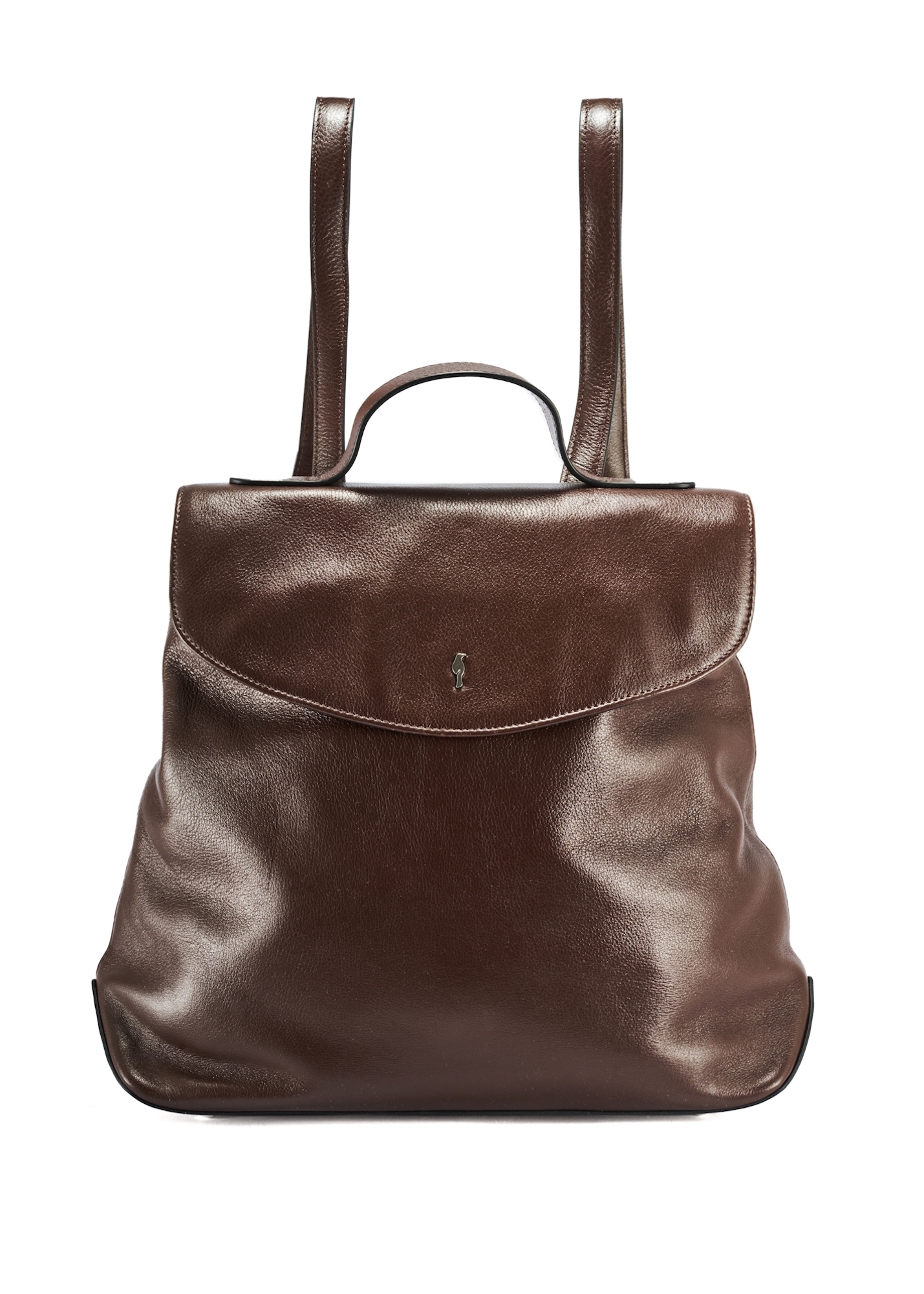 Brown women's leather backpack TORES-1185-89(Z25)