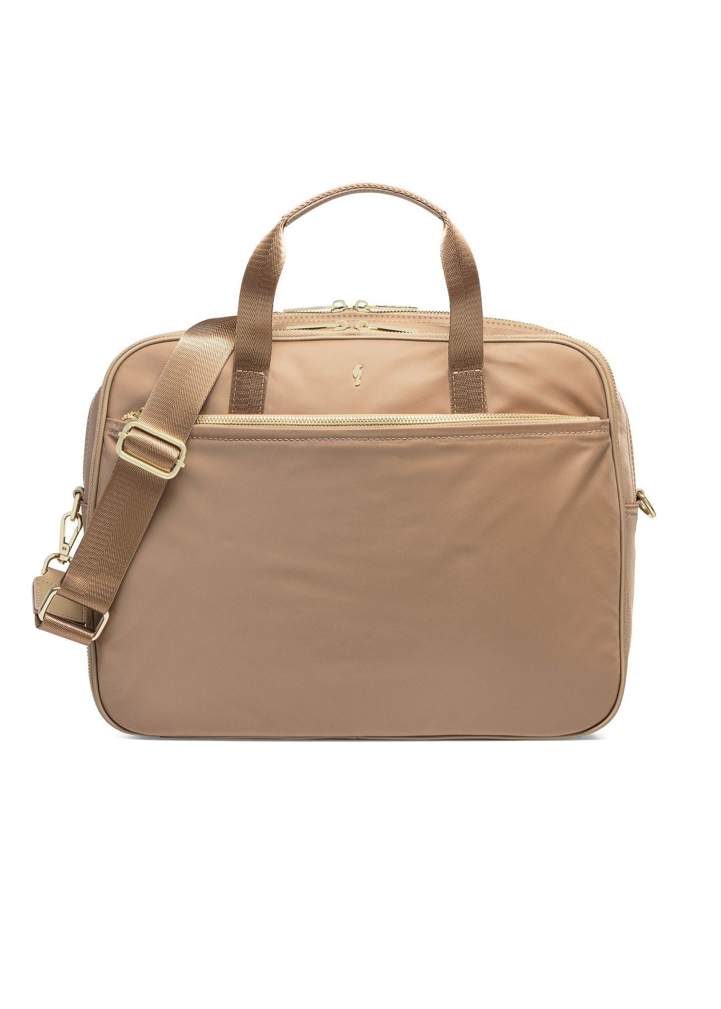 Beige large women's laptop bag TOREN-0305-81(W25)