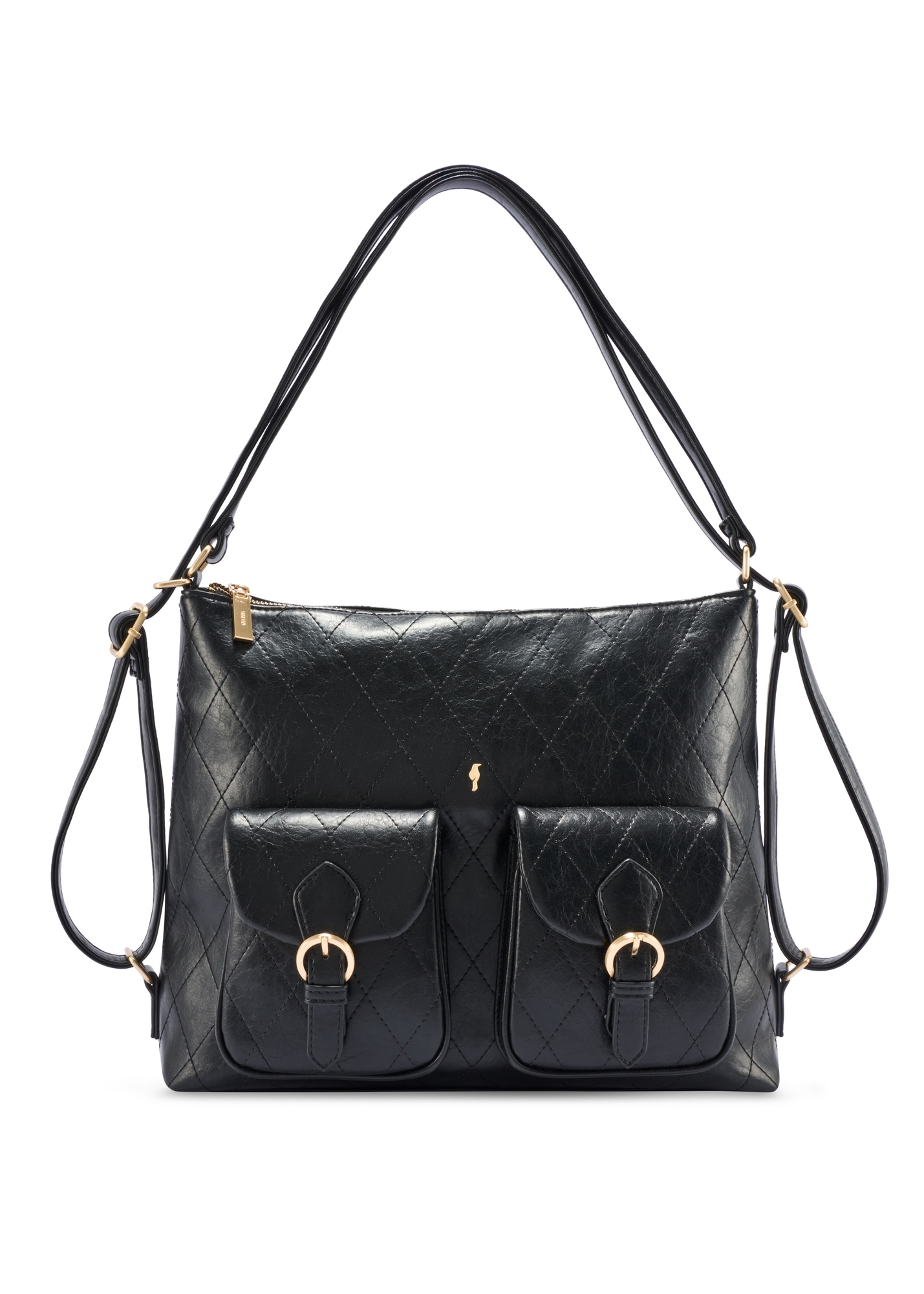 Beige small leather women's handbag TOREC-1193-99(W26)