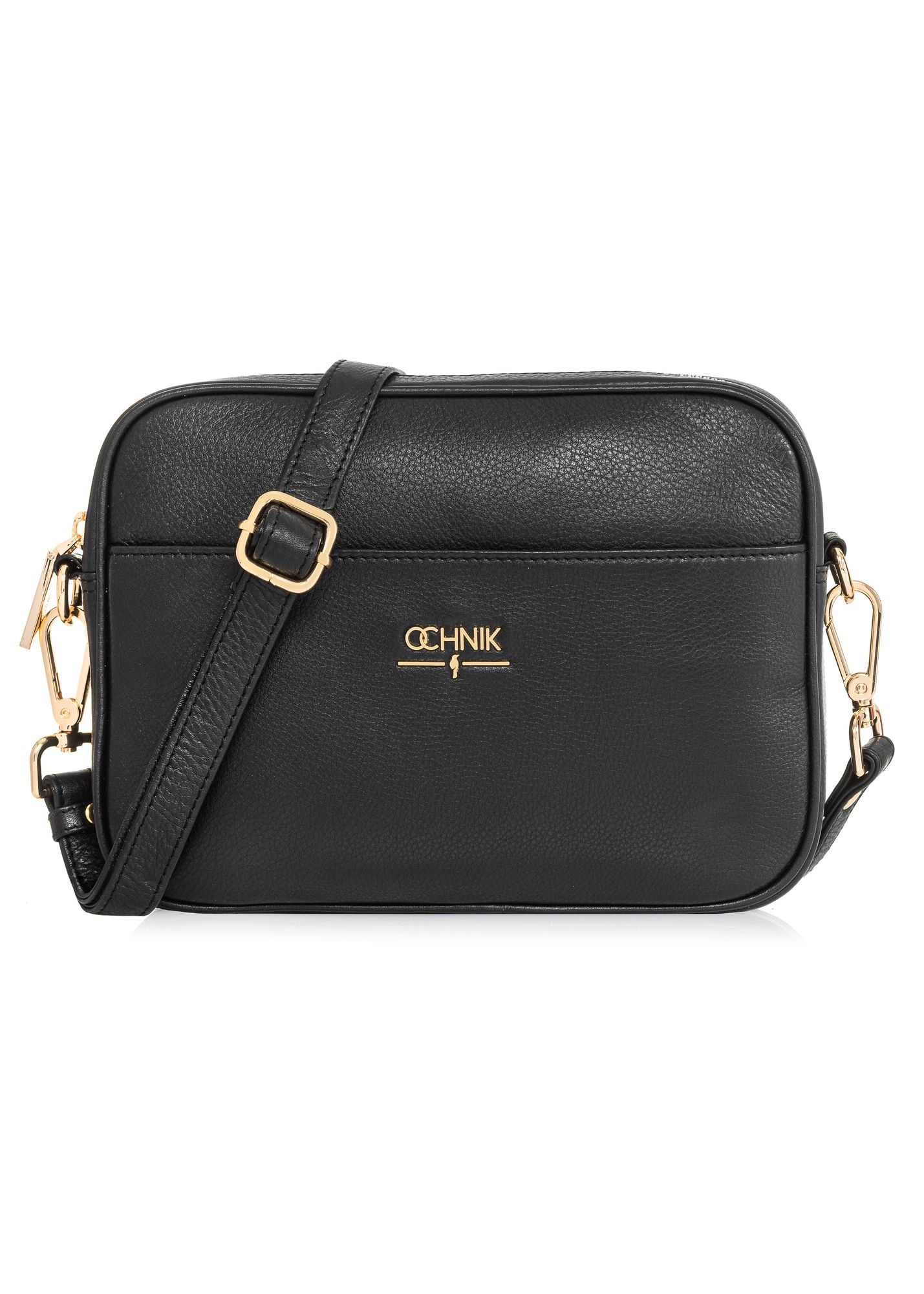 Black leather handbag TORES-1079D-99(W25)