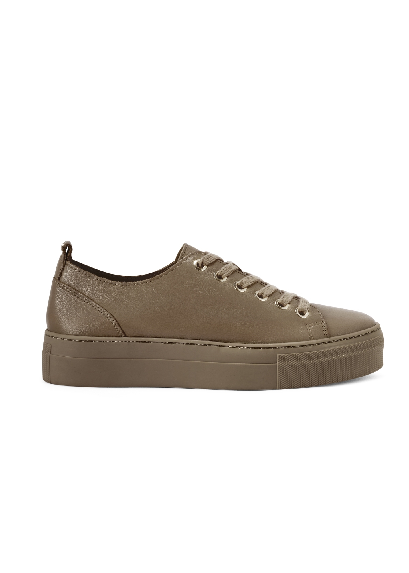 Women's leather sneakers in cool beige color BUTYD-1062-1K(W26)