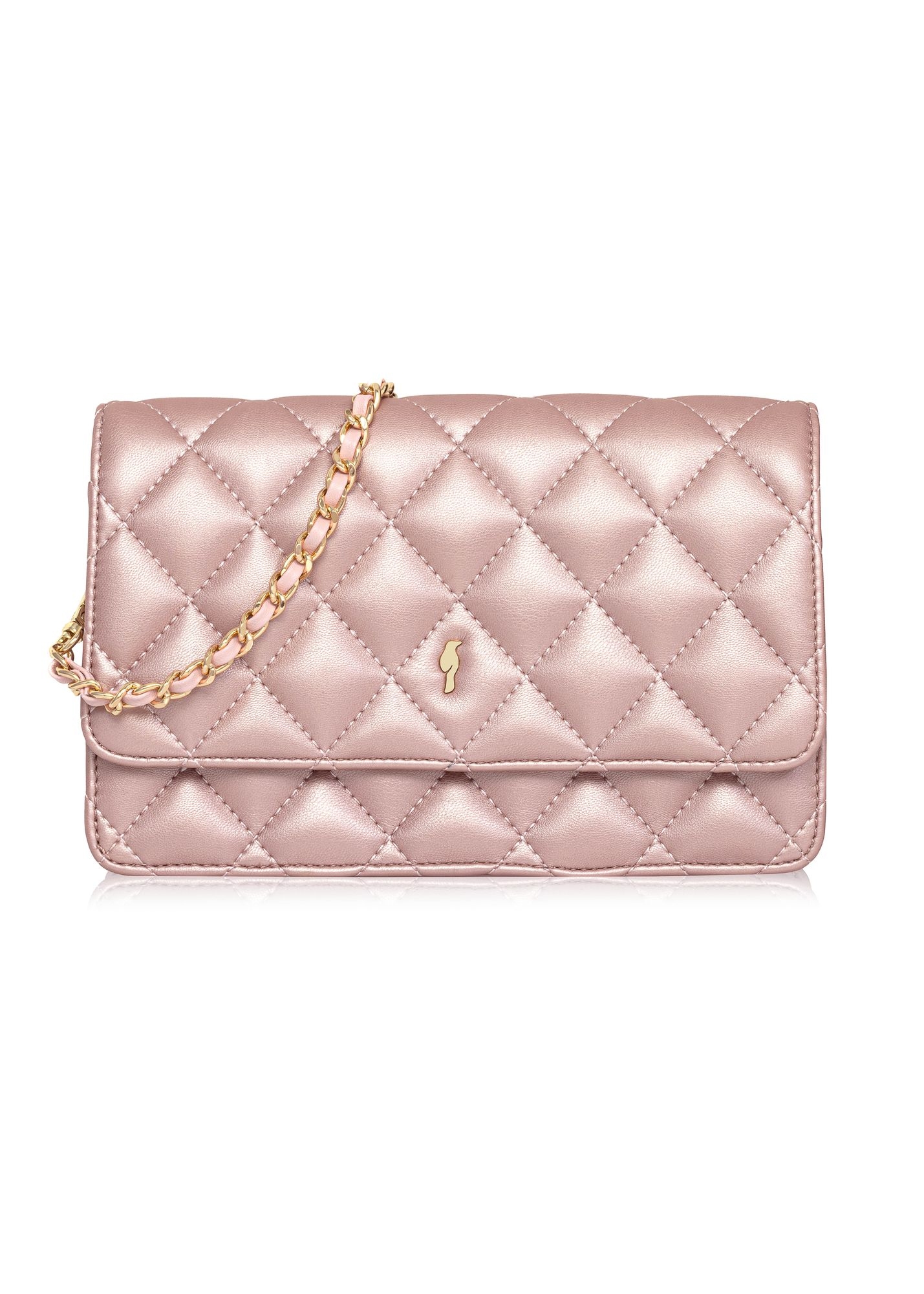 Pink small quilted women's handbag TOREC-1033-31(W25)