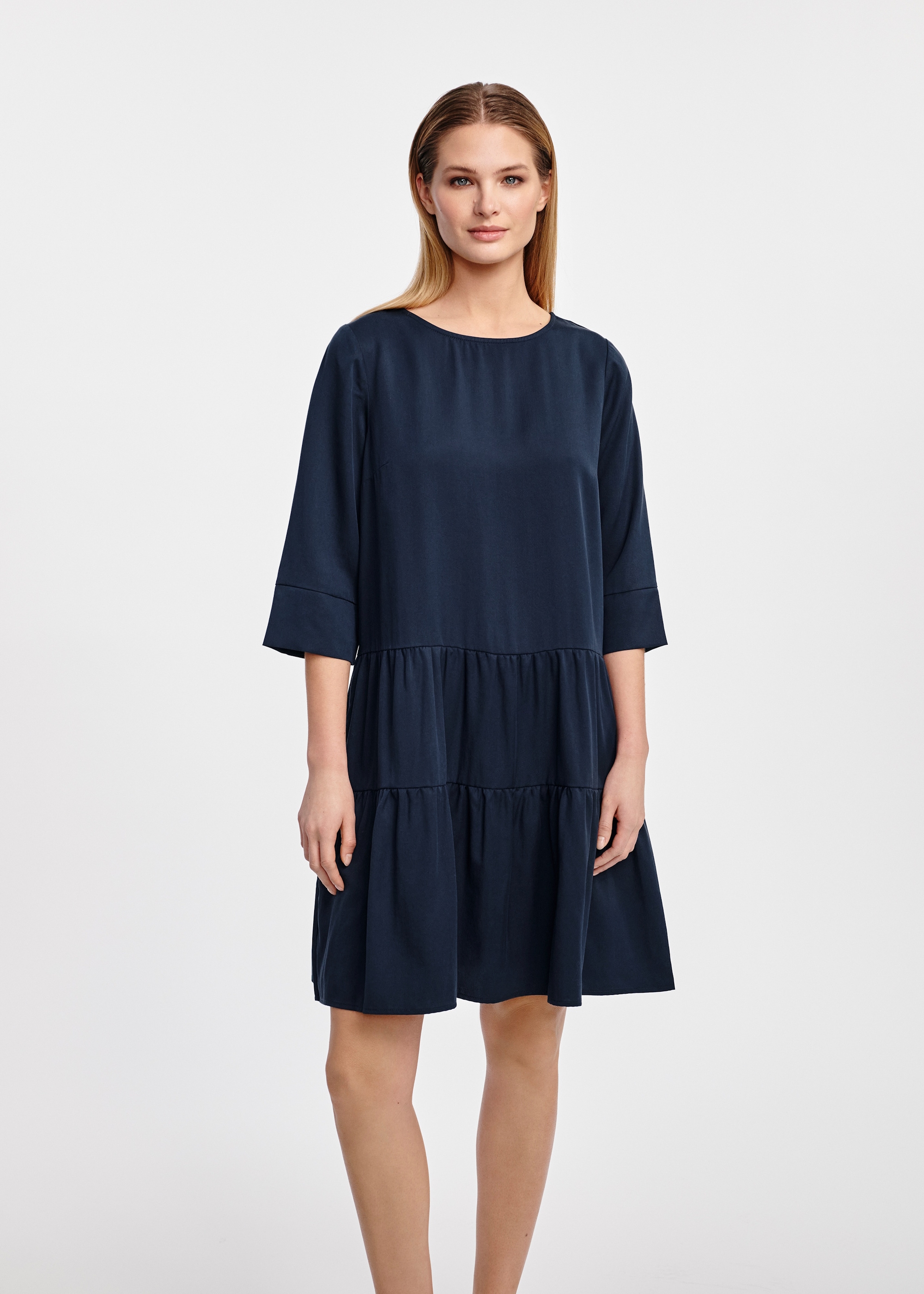 Navy blue baby doll dress SUKDT-0184-69(W25)