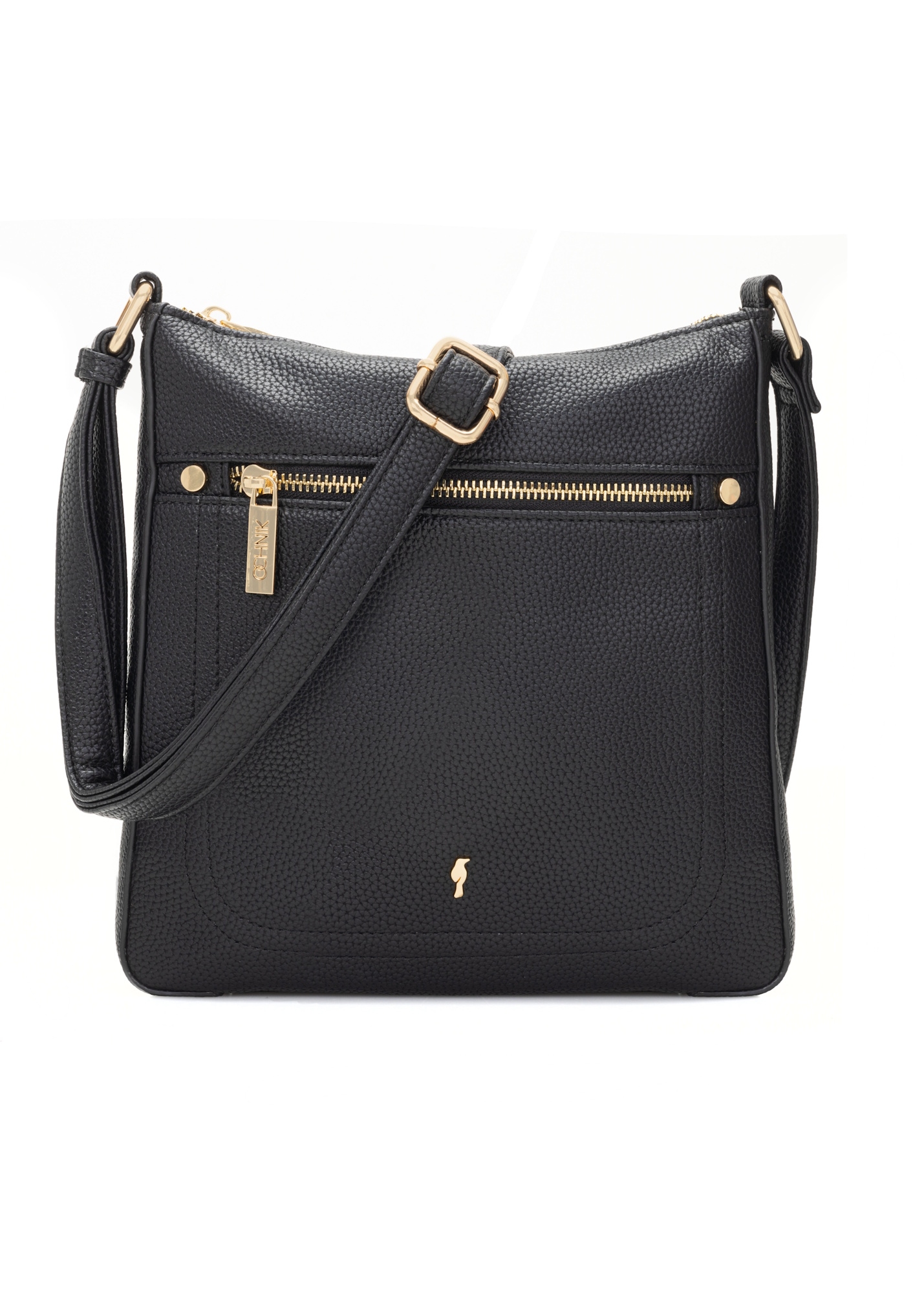 Black women's imitation leather messenger bag TOREC-1177-99(W26)