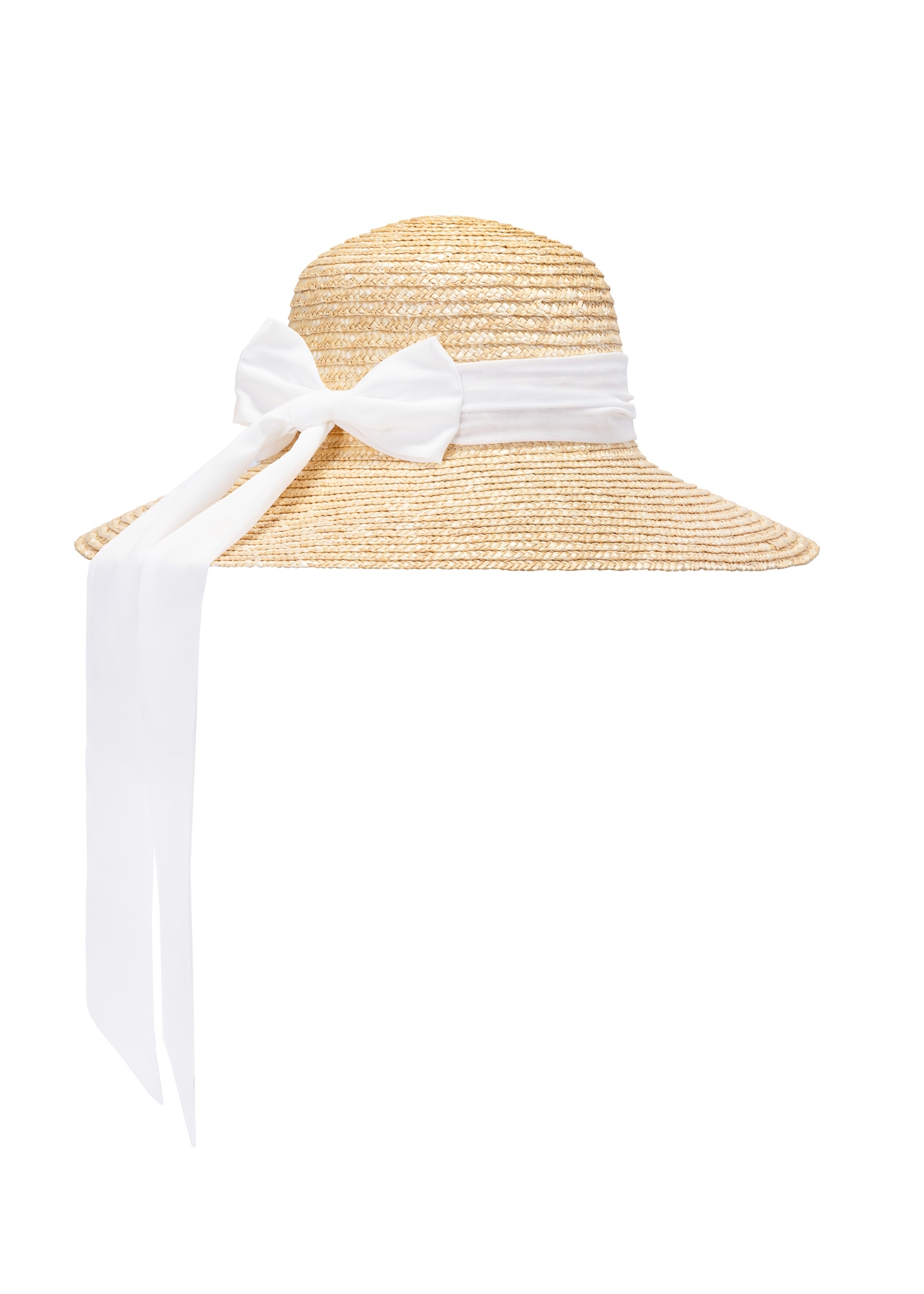 Women's straw hat with a large brim KAPDT-0040-25(W25)