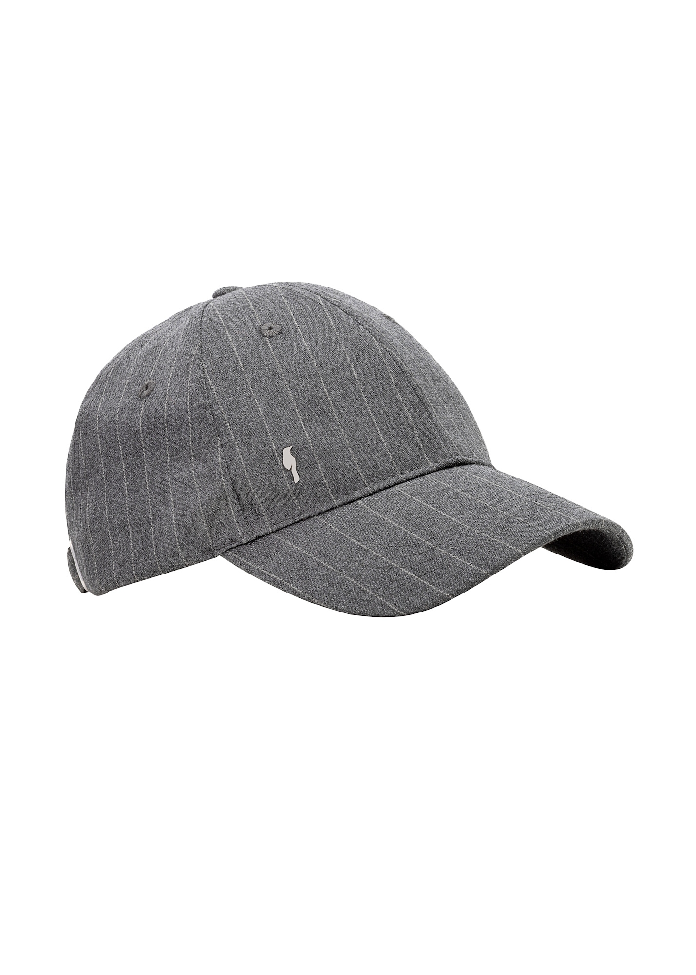 Gray men's cap with a visor CZAMT-0080-91(Z25)