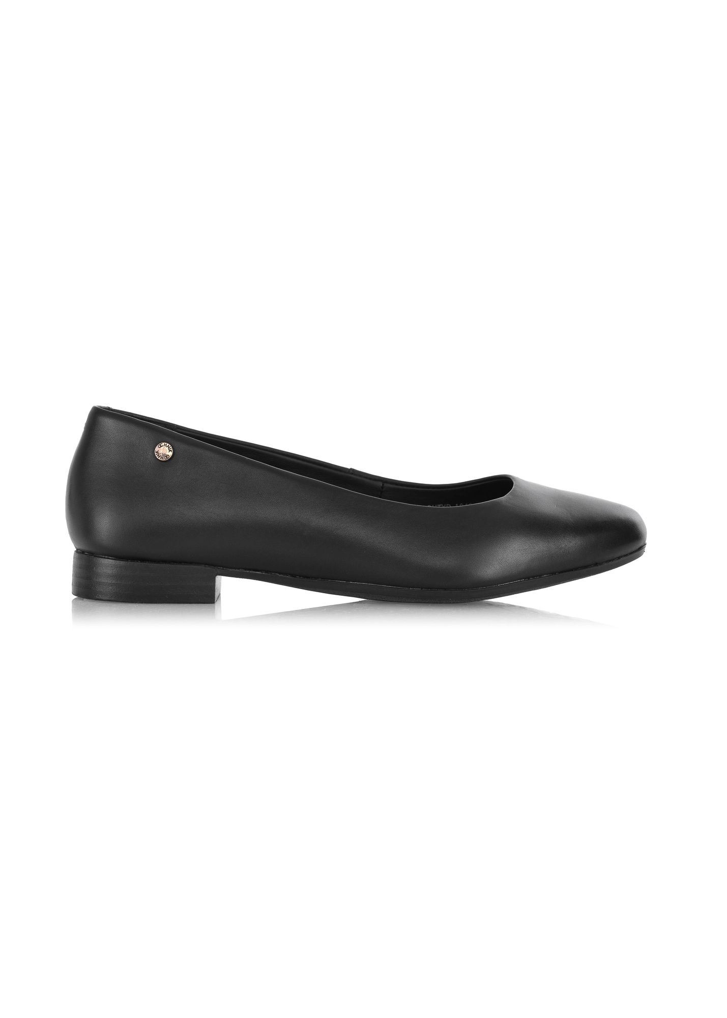 Leather black ballet flats BUTYD-1049A-99(W26)