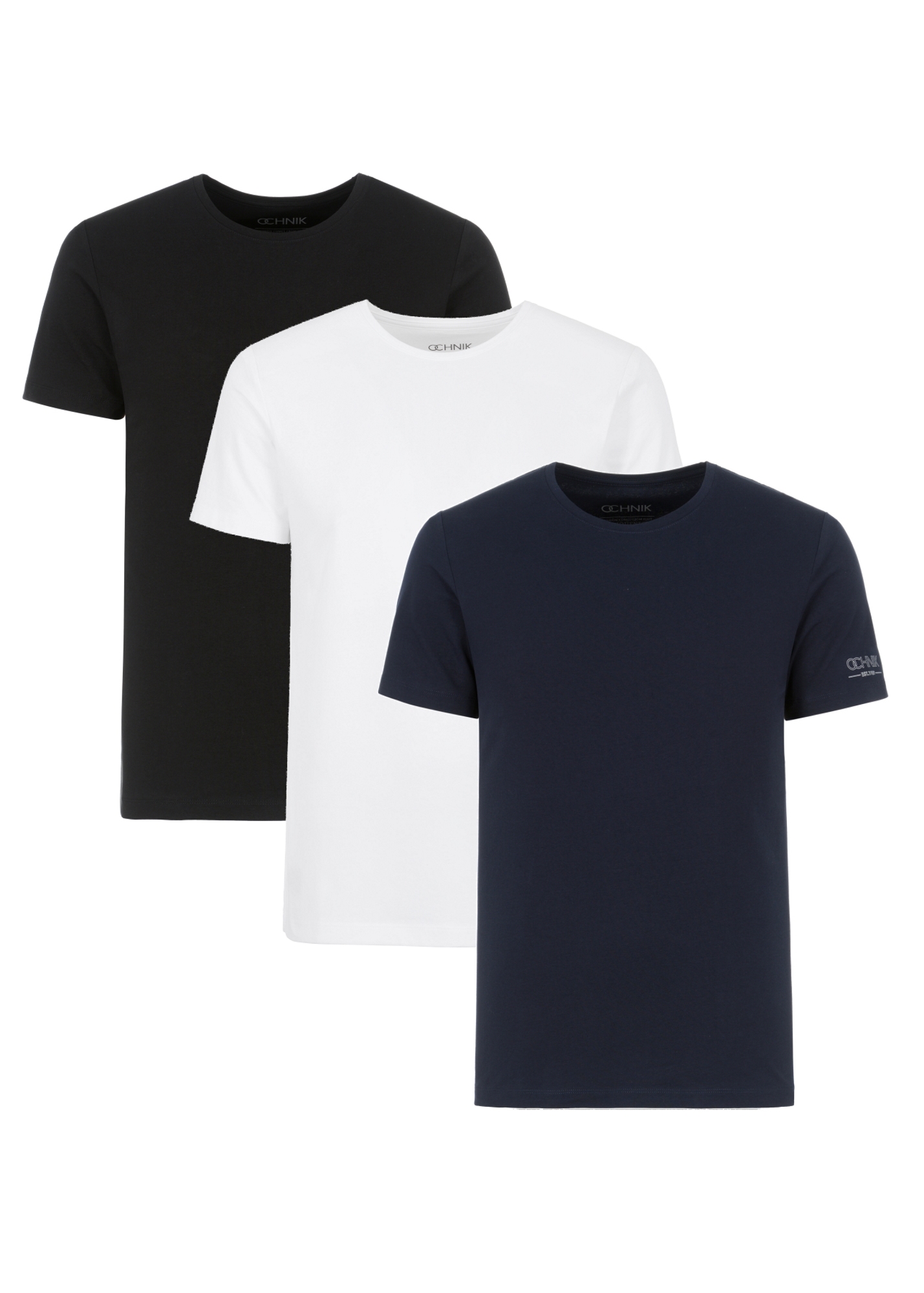 Set of men's basic T-shirts ZESMT-0040-15(KS)