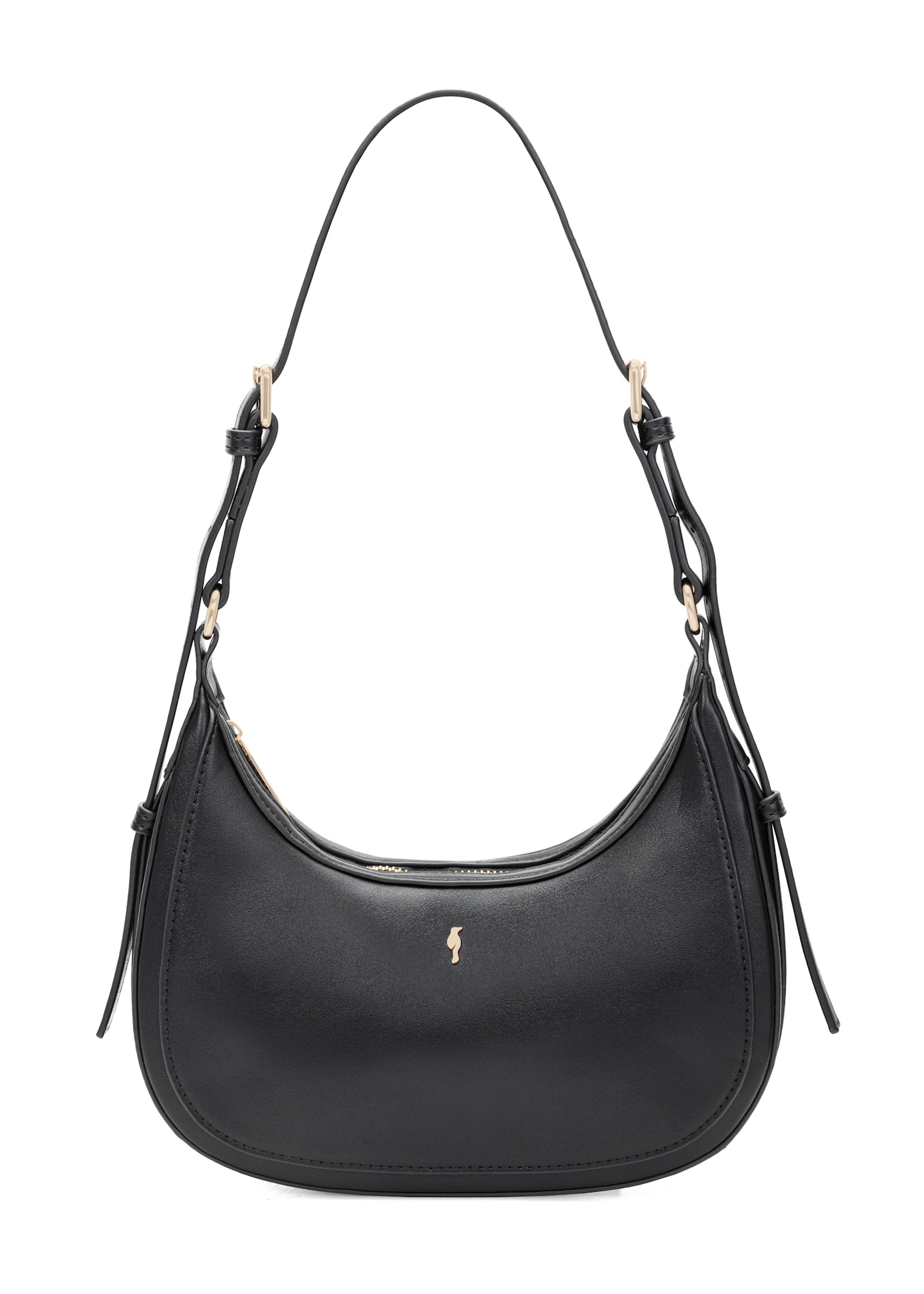 Black small hobo bag TOREC-1136-99(W26)