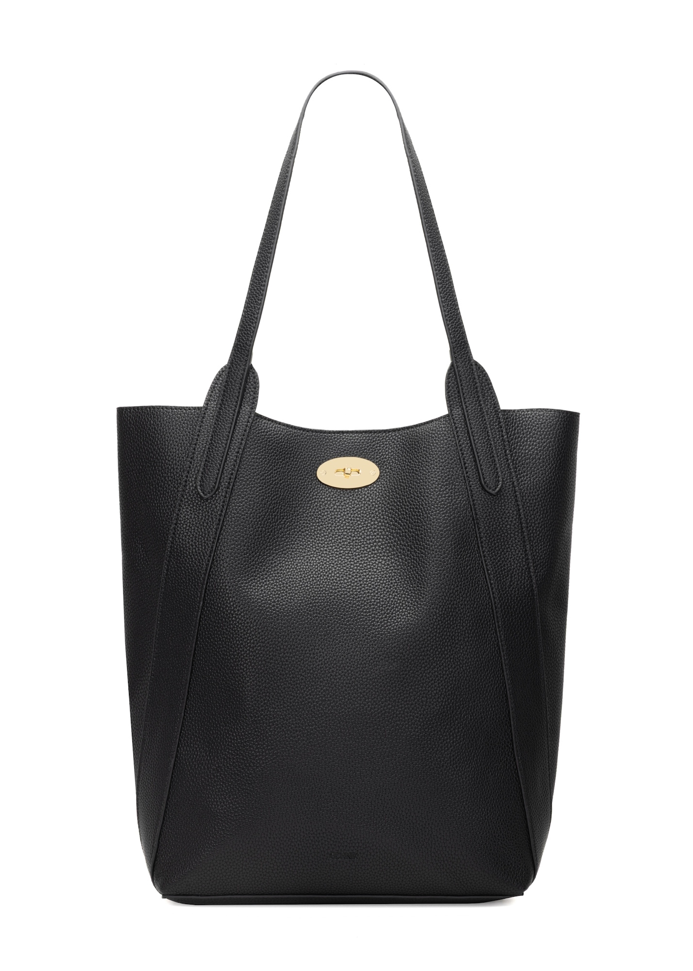 Black large women's shopper bag TOREC-1142-9I(W26)